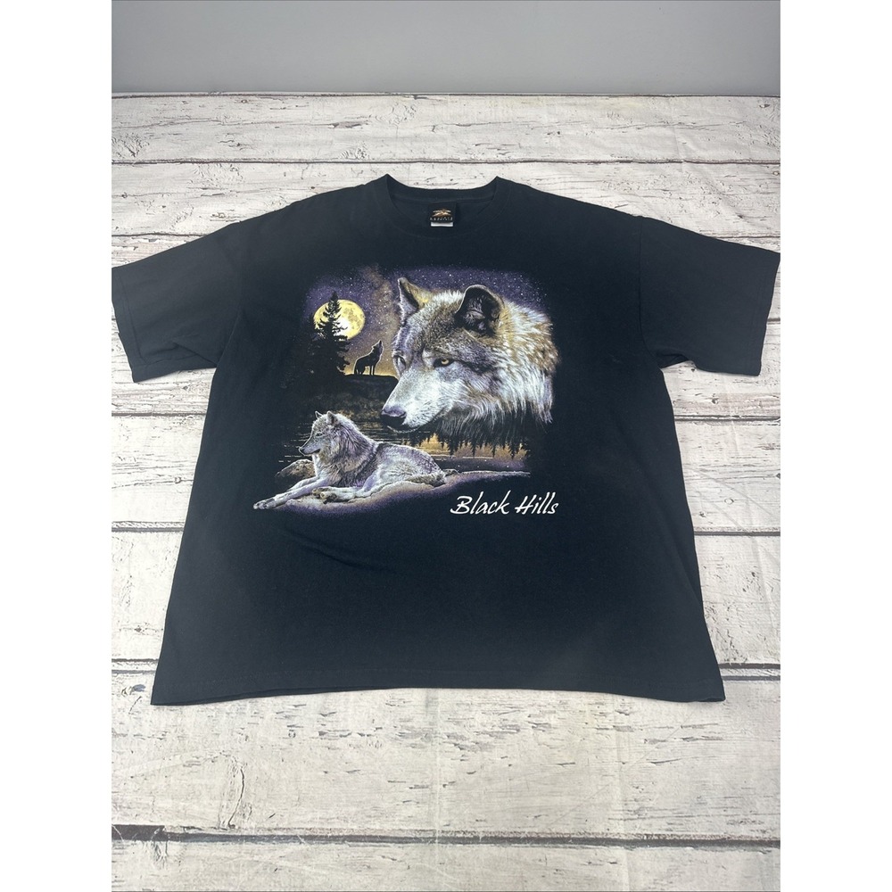 Vintage Prairie Mountain Shirt Mens XL Black Hills